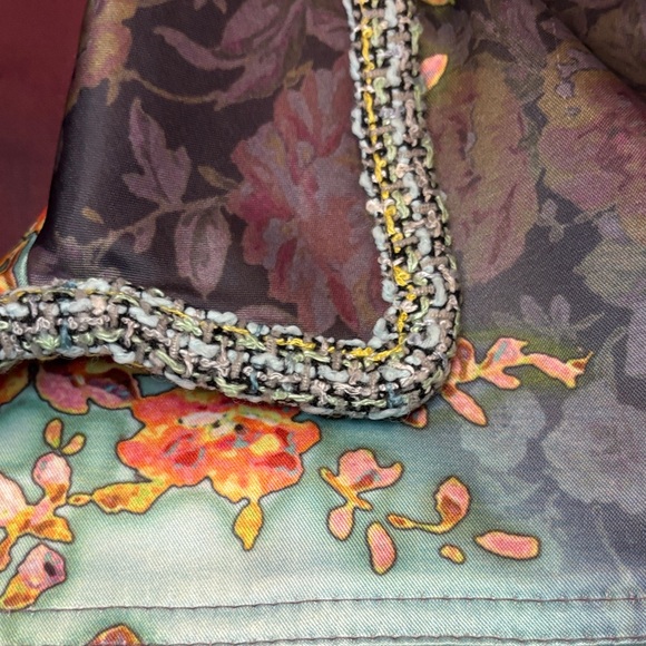 Bohemian Women's Floral Blazer with Tweed NWOT Size 6 - Picture 4 of 12